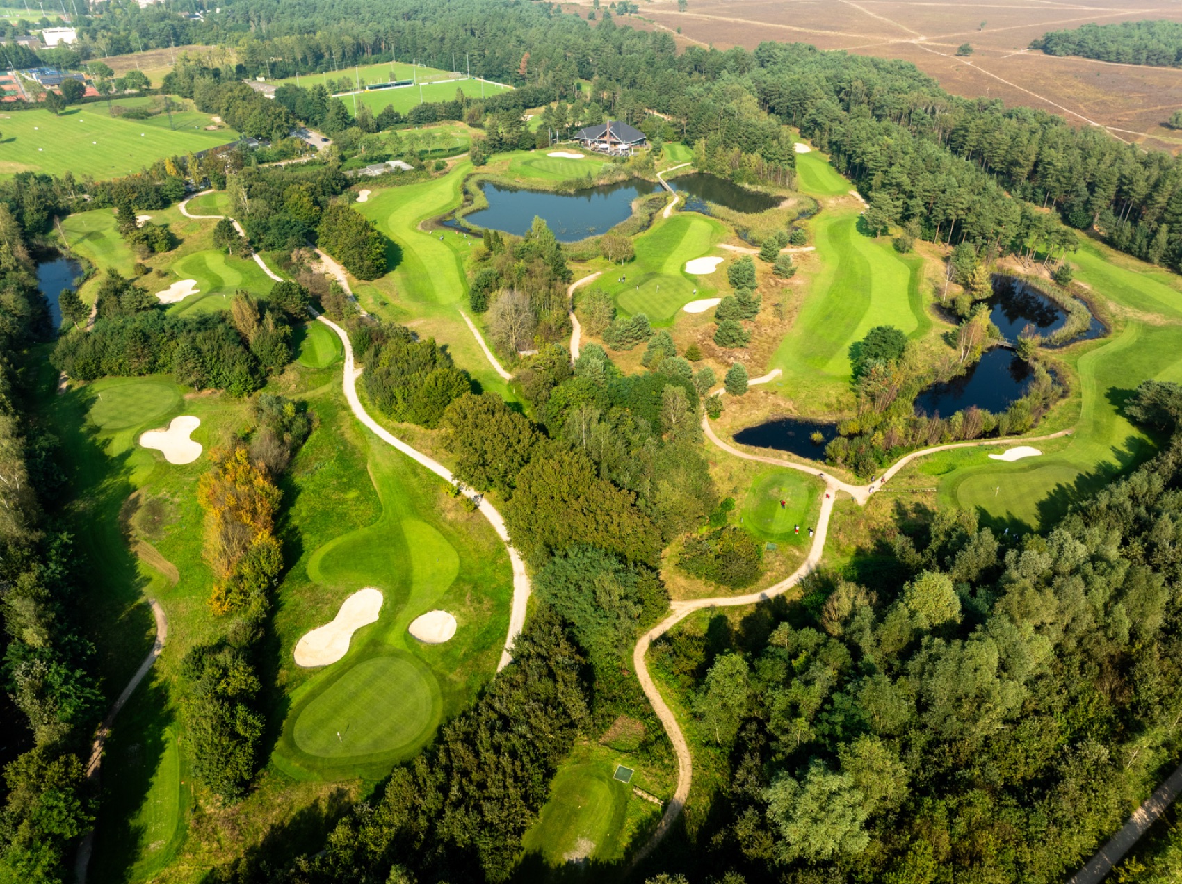 Luchtfoto golfbaan